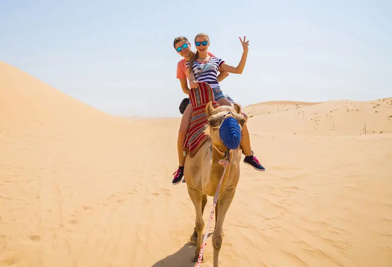 Camel riding in Aswan